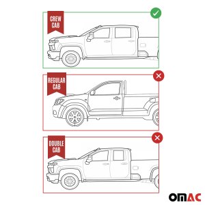 Ford F-150 Floor Mats - First Row - Omac - 3D Texan Premium TPE - Black - '14-'20